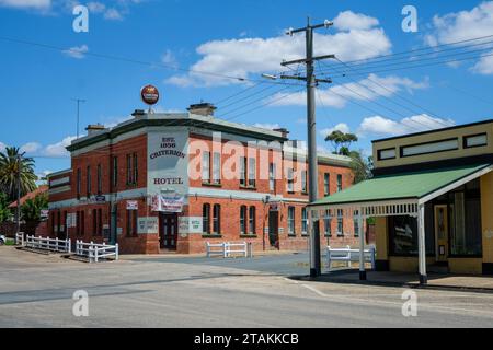 The Criterion Hotel (costruito nel 1856), Rushworth, Victoria, Australia Foto Stock