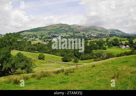 Sedbergh and the Howgill Fells, Cumbria, Inghilterra, Regno Unito Foto Stock