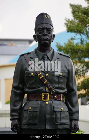 Il Monumento di Urip Sumoharjo nel Museo di Fort Vredeburg. È uno degli eroi indonesiani Foto Stock