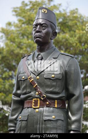 Il Monumento di Urip Sumoharjo nel Museo di Fort Vredeburg. È uno degli eroi indonesiani Foto Stock