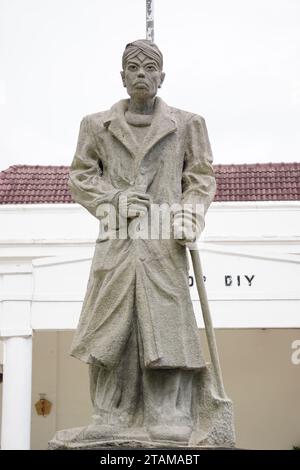 Il Monumento di Sudirman a Malioboro. Sudirman è uno degli eroi indonesiani Foto Stock