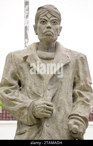 Il Monumento di Sudirman a Malioboro. Sudirman è uno degli eroi indonesiani Foto Stock