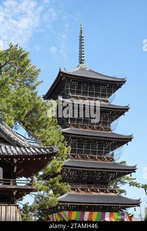 Tempio Zentuji a Kagawa, Giappone. Zentuji è un tempio buddista shingon. Foto Stock