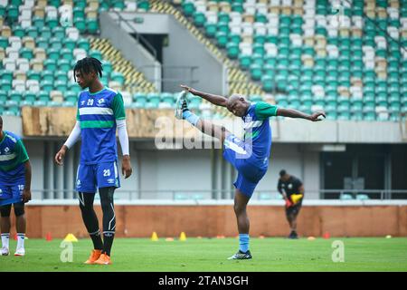 UYO, NIGERIA - 15 NOVEMBRE: Il Lesotho durante l'allenamento delle qualificazioni ai Mondiali di calcio in preparazione della Nigeria e del Lesotho match a Godswill Akpabio interna Foto Stock