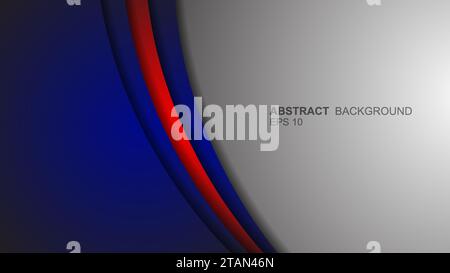 elementi della curva di sfondo con spazio per la progettazione di testo e messaggi Illustrazione Vettoriale