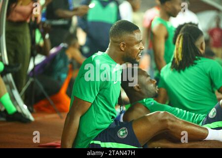 UYO, NIGERIA - 15 NOVEMBRE: Frank Onyeka della Nigeria durante l'allenamento delle qualificazioni ai Mondiali di calcio in preparazione della Nigeria e del Lesotho match a Godswill Foto Stock