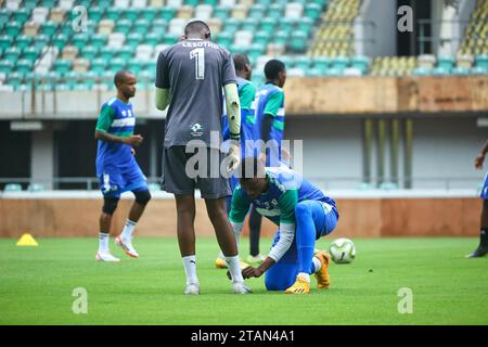 UYO, NIGERIA - 15 NOVEMBRE: Il Lesotho durante l'allenamento delle qualificazioni ai Mondiali di calcio in preparazione della Nigeria e del Lesotho match a Godswill Akpabio interna Foto Stock