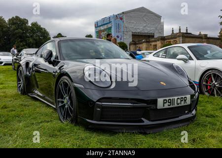 2020 Porsche 911 Turbo S, in mostra al Salone Privé Concours d'Elégance Motor show tenutosi a Blenheim Palace. Foto Stock