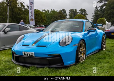 2022 Porsche 911 GT3, in mostra al Salone Privé Concours d'Elégance Motor show tenutosi a Blenheim Palace. Foto Stock