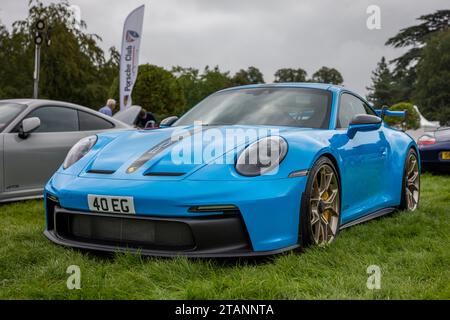 2022 Porsche 911 GT3, in mostra al Salone Privé Concours d'Elégance Motor show tenutosi a Blenheim Palace. Foto Stock