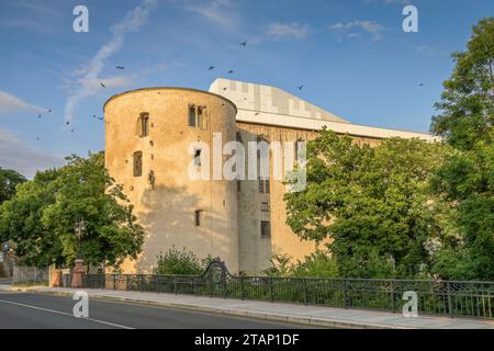 Moritzburg, Bestigung zum Mühlgraben, Halle an der Saale, Sachsen-Anhalt, Deutschland **** Moritzburg, Bestigung zum Mühlgraben, Halle an der Saale, Sassonia-Anhalt, Germania Credit: Imago/Alamy Live News Foto Stock