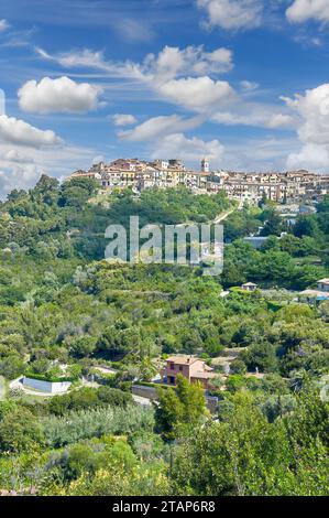 Villaggio di montagna di Capoliveri sull'Isola d'Elba, Toscana, Mar Mediterraneo, Italia Foto Stock