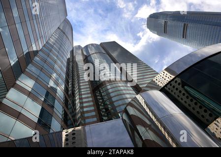 HONG KONG - giugno 28. 2014: Moderni edifici per uffici nel centro di Hong Kong. Foto Stock