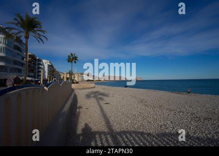 Vista sul villaggio di Altea, Valencia, Spagna Foto Stock