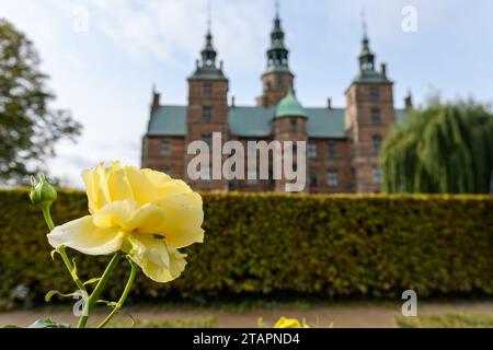 Rosenborg Castle Gardens a Copenhagen, Danimarca Foto Stock