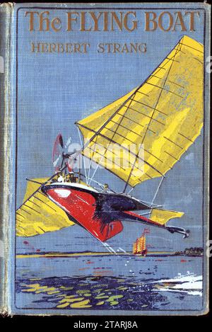 Copertina del libro The Flying Boat di Herbert Strang Foto Stock