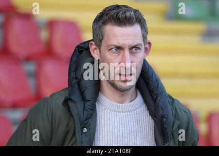 Oberhausen, Deutschland. 2 dicembre 2023. Oberhausen, Deutschland 02. Dicembre 2023: Regionalliga West - 2023/2024 - RW Oberhausen vs. SC Wiedenbrück IM Bild: Stefan Kießling/Kiessling Credit: dpa/Alamy Live News Foto Stock