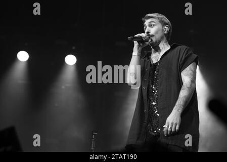 Madrid, Spagna. 2 dicembre 2023. Il cantante Rayden si esibisce durante il concerto al WiZink Center di Madrid. 2 dicembre 2023 Spagna (foto di Oscar Gonzalez/Sipa USA) (foto di Oscar Gonzalez/Sipa USA) credito: SIPA USA/Alamy Live News Foto Stock