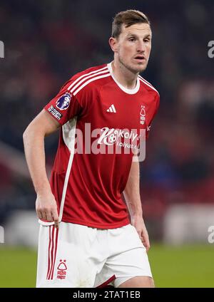 Nottingham, Regno Unito. 2 dicembre 2023. Chris Wood del Nottingham Forest durante la partita di Premier League al City Ground, Nottingham. Il credito fotografico dovrebbe leggere: Andrew Yates/Sportimage Credit: Sportimage Ltd/Alamy Live News Foto Stock