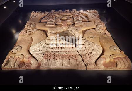 Resti dell'Impero azteco rinvenuti in tutta la moderna città del Messico Foto Stock