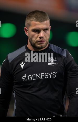 Galway, Irlanda. 3 dicembre 2023. Diarmuid Kilgallen di Connacht durante il 7° round dello United Rugby Championship tra Connacht Rugby e Leinster Rugby allo stadio sportivo di Galway, Irlanda, il 2 dicembre 2023 (foto di Andrew SURMA/ Credit: SIPA USA/Alamy Live News Foto Stock