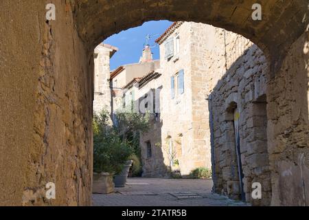 Villaggio di Miramas le Vieux in Provenza, Francia Foto Stock