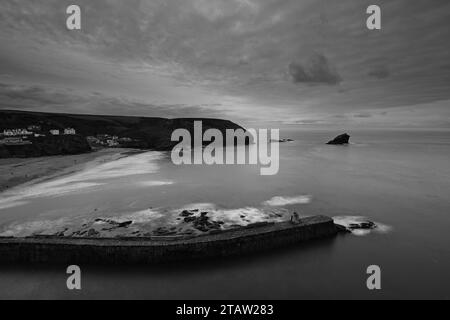 PORTO DI PESCA PORTREATH CORNWALL PENWITH COSTA NORD ATLANTICA Foto Stock