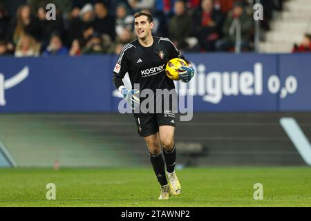 Pamplona, Spagna. 2 dicembre 2023. Sergio Herrera (Osasuna) calcio/calcio: Spagnolo "la Liga EA Sports" partita tra CA Osasuna 1-1 Real Sociedad all'Estadio El Sadar di Pamplona, Spagna. Crediti: Mutsu Kawamori/AFLO/Alamy Live News Foto Stock