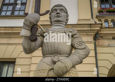 Roland, Alter Markt, di Magdeburgo, Sachsen-Anhalt, Deutschland Foto Stock