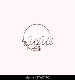 Lettere iniziali del logo WW con design professionale di alta qualità che si adatta bene a qualsiasi supporto di stampa Illustrazione Vettoriale