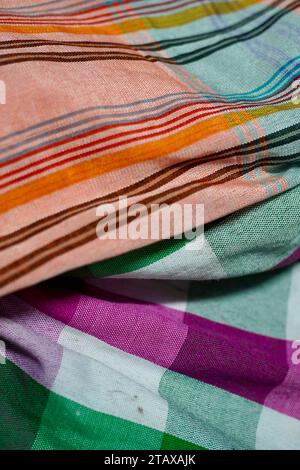 Loincloth, bagno in tessuto informale, originale artigianato thailandese. Foto Stock