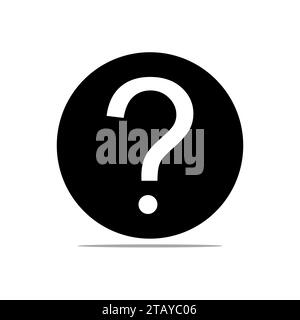 illustrazione del vettore del simbolo del punto interrogativo Illustrazione Vettoriale