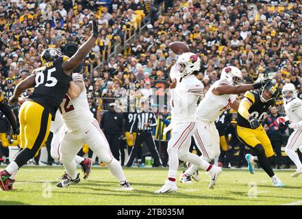 Pittsburgh, Pennsylvania, USA. 3 dicembre 2023. 3 dicembre 2023: Kyler Murray #1 durante la partita tra Pittsburgh Steelers e Arizona Cardinals a Pittsburgh, Pennsylvania, all'Acrisure Stadium. Brook Ward/AMG (immagine di credito: © AMG/AMG via ZUMA Press Wire) SOLO USO EDITORIALE! Non per USO commerciale! Foto Stock