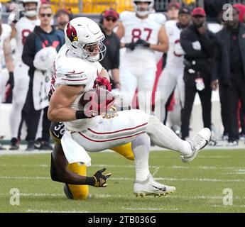 Pittsburgh, Pennsylvania, USA. 3 dicembre 2023. 3 dicembre 2023: Trey McBride n. 85 durante la partita tra Pittsburgh Steelers e Arizona Cardinals a Pittsburgh, Pennsylvania, all'Acrisure Stadium. Brook Ward/AMG (immagine di credito: © AMG/AMG via ZUMA Press Wire) SOLO USO EDITORIALE! Non per USO commerciale! Foto Stock