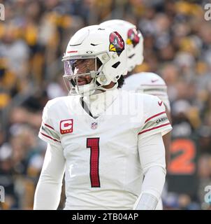 Pittsburgh, Pennsylvania, USA. 3 dicembre 2023. 3 dicembre 2023: Kyler Murray #1 durante la partita tra Pittsburgh Steelers e Arizona Cardinals a Pittsburgh, Pennsylvania, all'Acrisure Stadium. Brook Ward/AMG (immagine di credito: © AMG/AMG via ZUMA Press Wire) SOLO USO EDITORIALE! Non per USO commerciale! Foto Stock