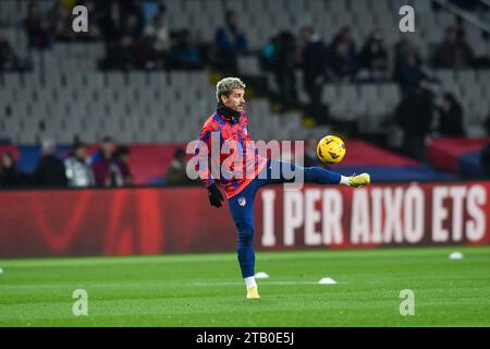 Barcellona, ESP. 3 dicembre 2023. FC BARCELONA vs ATLETICO DE MADRID 3 dicembre 2023 durante la partita tra FC Barcelona e Atletico de Madrid corrispondente al quattordicesimo giorno di la Liga EA Sports allo Stadio Olimpico Lluis Companys di Montjuic a Barcellona, Spagna. Crediti: Rosdemora/Alamy Live News Foto Stock