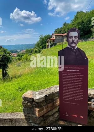 Ivrea, Italia - 20 agosto 2023 Colleretto Giacosa, comune di Giuseppe Giacossa, TO, Piemonte, Italia Foto Stock