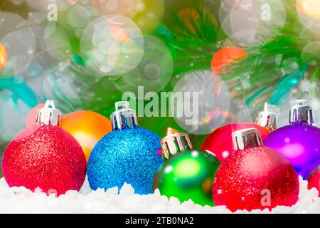 Addobbi per l'albero di natale Foto Stock