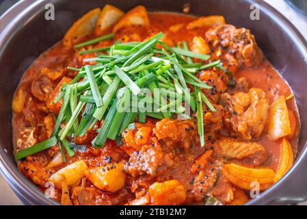 Primo piano dello stufato coreano, cucina coreana Foto Stock