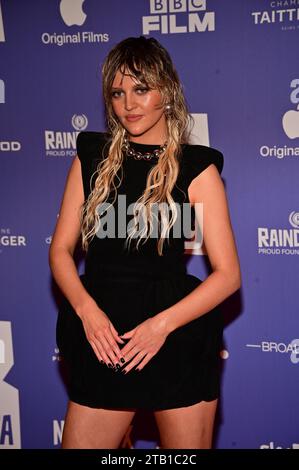 Londra, Regno Unito. 3 dicembre 2023. Lara Peake partecipa al 26° British Independent Film Awards 2023 all'Old Billingsgate, Londra, Regno Unito. Foto Stock