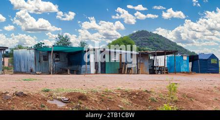 insediamento informale di slum a città del capo, provincia occidentale, sudafrica Foto Stock