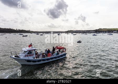 Il piccolo villaggio di pescatori di Appledore si trova nel North Devon, dove i fiumi Taw e Torridge si incontrano prima di sfociare nell'Atlantico, Bideford Bay Foto Stock