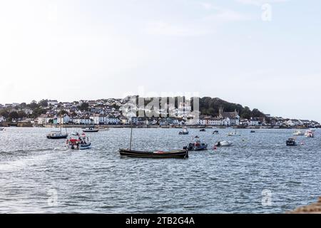 Il piccolo villaggio di pescatori di Appledore si trova nel North Devon, dove i fiumi Taw e Torridge si incontrano prima di sfociare nell'Atlantico, Bideford Bay Foto Stock