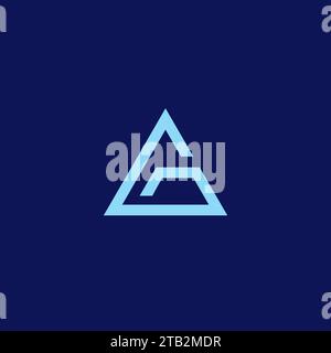 Logo AG semplice. Vettore icona AG lettera Illustrazione Vettoriale