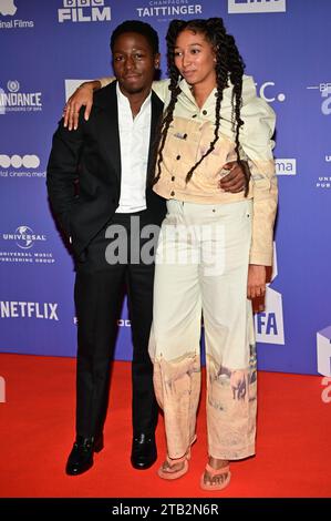 Londra, Regno Unito. 3 dicembre 2023. David Jonsson, Raine Allen-Miller partecipa al 26° British Independent Film Awards 2023 all'Old Billingsgate, Londra, Regno Unito. Credito: Vedere li/Picture Capital/Alamy Live News Foto Stock