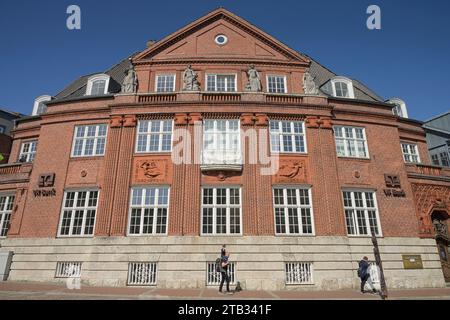 Volksbank, ehemals Gebäude Vorschuss Verein, Kirchstraße, Altstadt, Bad Segeberg, Schleswig-Holstein, Deutschland Foto Stock