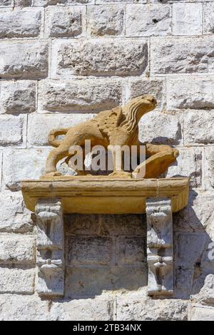 Stele, Piazza grande Montepulciano, Italia Foto Stock