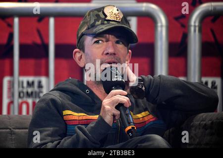 David Faustino auf der German Film & Comic con Winter Edition in der Messe Dortmund. Dortmund, 03.12.2023 *** David Faustino alla German Film Comic con Winter Edition alla Messe Dortmund Dortmund, 03 12 2023 foto:Xn.xKubelkax/xFuturexImagex Comic con 3403 Credit: Imago/Alamy Live News Foto Stock