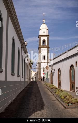 Strade di Arrecife, Lanzarote, Isole Canarie, Spagna. Foto Stock