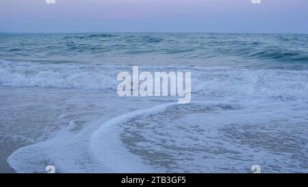Vista sul Mar Nero da una spiaggia Foto Stock